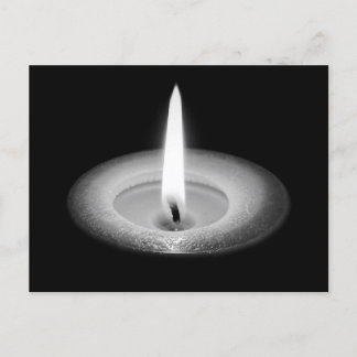 Carte Postale Par la lumière des bougies