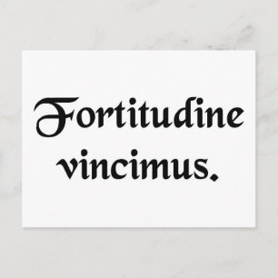 Carte Postale Par l'endurance nous conquérons.