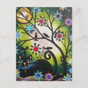 Carte Postale Par Lori Everett_Day Du Chat Noir Mort, Chats