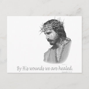 Carte Postale Par Sa blessure, nous sommes guéris