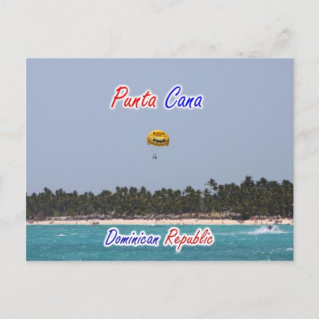Carte Postale Parachute ascensionnel de Punta Cana (Devant)