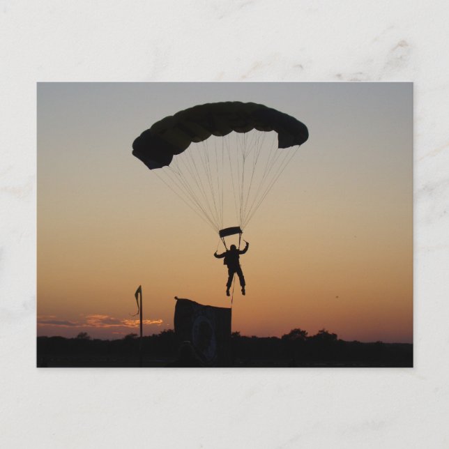 Carte Postale Parachute de Skydiver à Sunset Sky Diver (Devant)