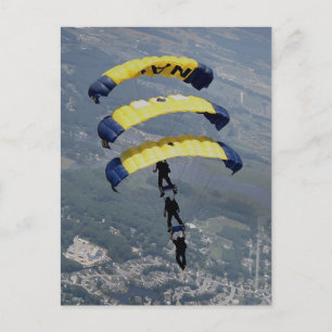 Carte Postale Parachutes Skydiving