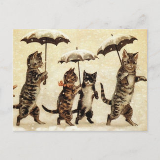Carte Postale Parade de chats