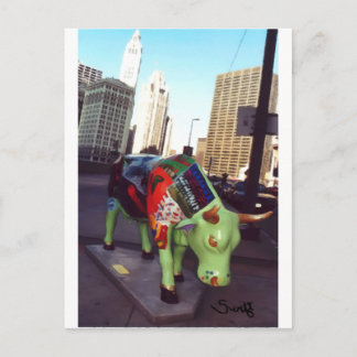 Carte Postale Parade des vaches de Chicago