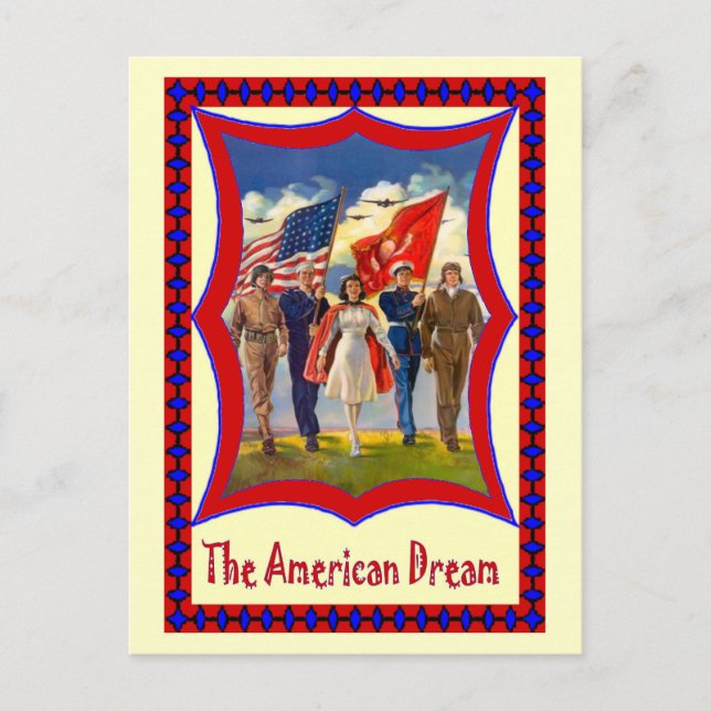 Carte Postale Parade pour le 4 juillet (Devant)