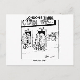 Carte Postale Paradigm Shift Funny Cartoon Cadeaux & Objets de c