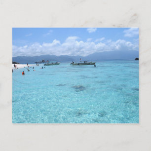 Carte Postale Paradis bleu