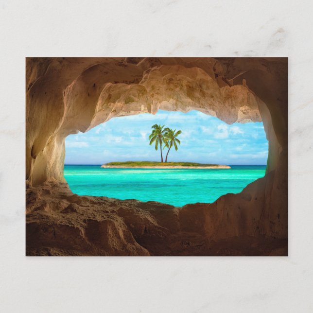 Carte Postale Paradis dans les Caraïbe (Devant)