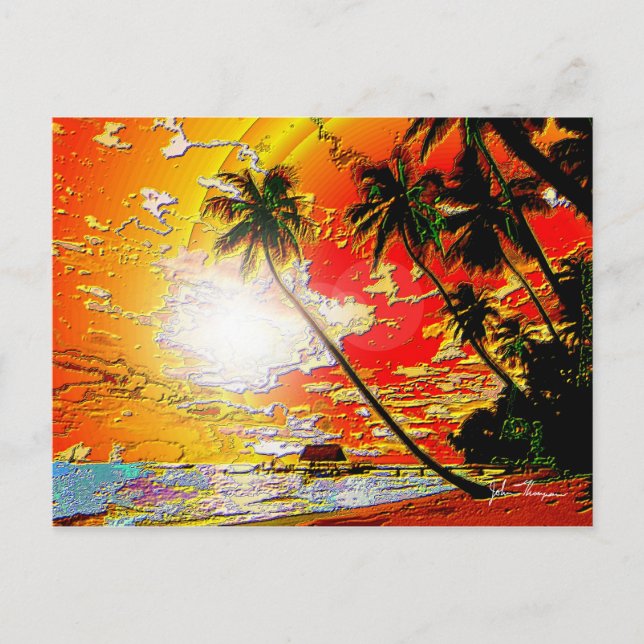 Carte postale Paradis de l'eau chaude (Devant)