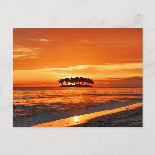 Carte Postale Paradis de l'île (Devant)