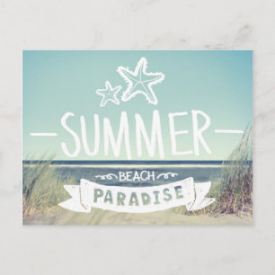 Carte Postale Paradis de plage d'été