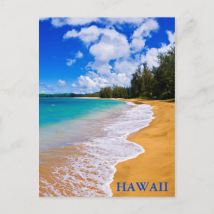 Carte Postale Paradis de plage tropical, Hawaï