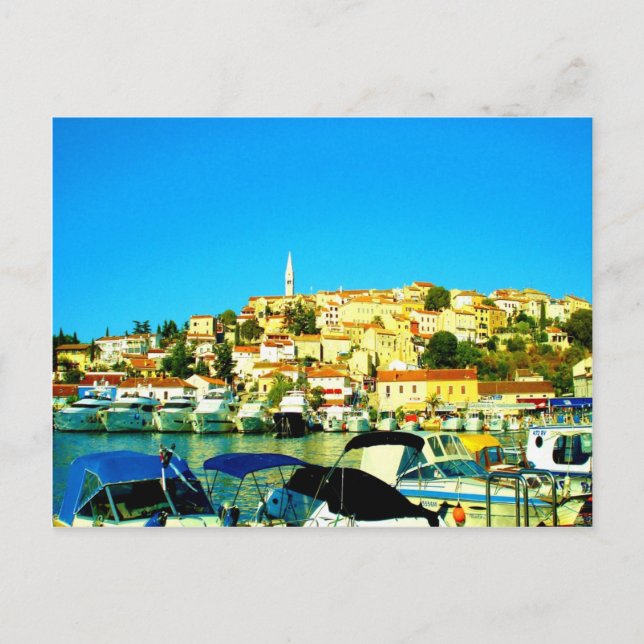 Carte Postale paradis de vacances vrsar l'île d'été croatie (Devant)