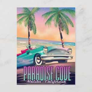 Carte Postale Paradise Cove, Malibu, affiche de voyage en Califo