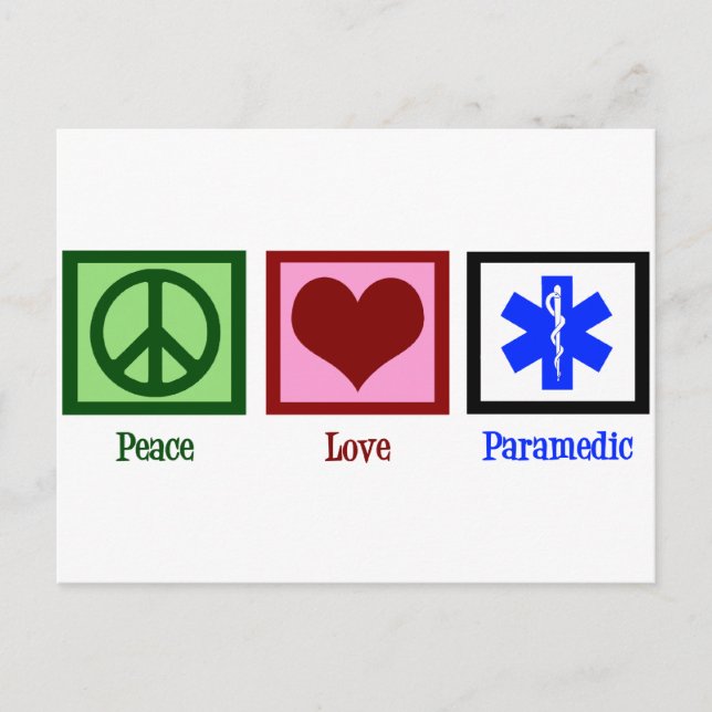 Carte Postale Paramètre Peace Love (Devant)