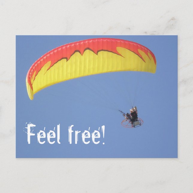 Carte Postale parapente (Devant)