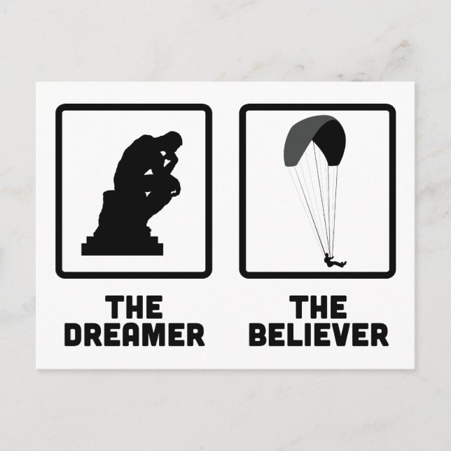 Carte Postale Parapente (Devant)