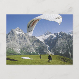 Carte Postale Parapente Grindelwald