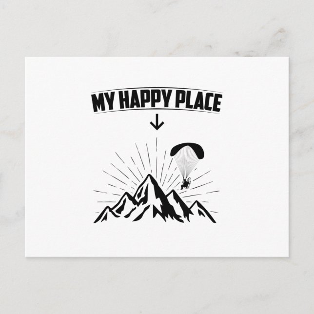 Carte Postale Parapente | Paraglider Air Sports Idées cadeaux (Devant)