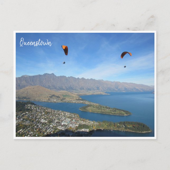 Carte Postale parapente queenstown (Devant)
