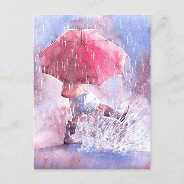 Carte Postale Parapluie (Devant)