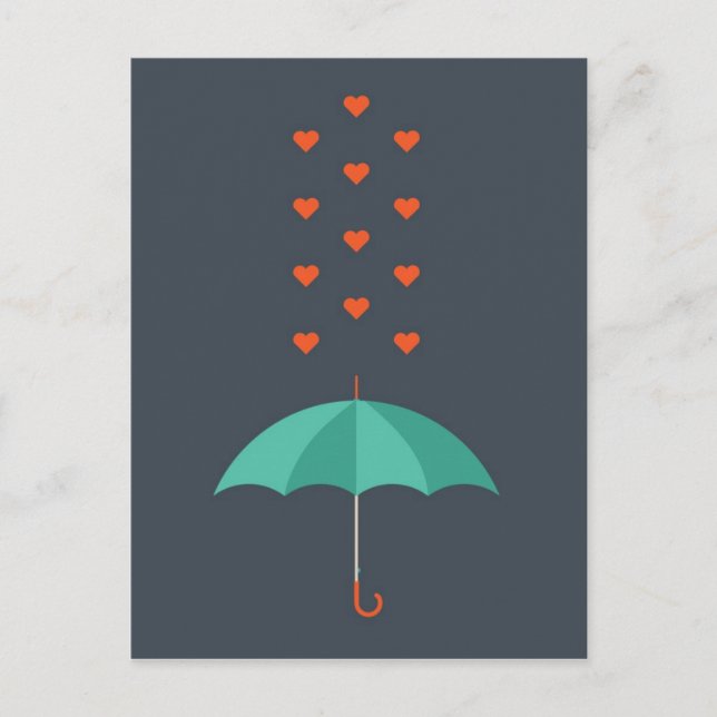 Carte Postale Parapluie (Devant)