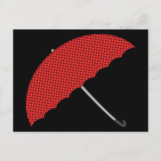 Carte postale parapluie