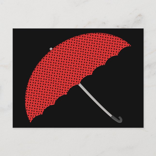 Carte postale parapluie (Devant)