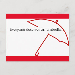 Carte Postale Parapluie