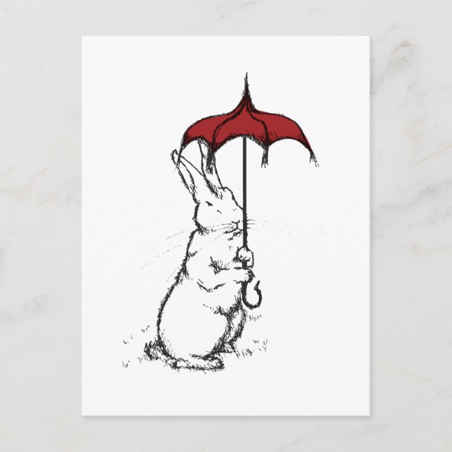 CARTE POSTALE PARAPLUIE (Devant)