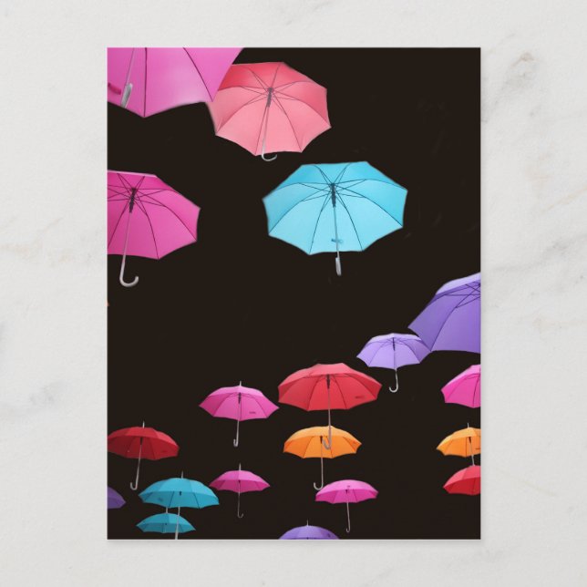 Carte Postale Parapluie jour parasol parasol motif (Devant)