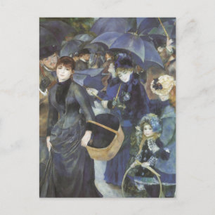 Carte Postale Parapluies de Pierre Renoir, Impressionnisme Vinta