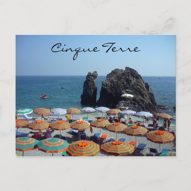 Carte Postale parapluies monterosso (Devant)