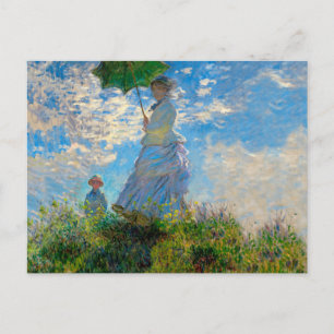 Carte Postale Parasol Monet Femme Impressionnisme