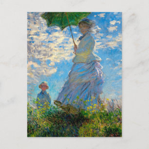 Carte Postale Parasol Monet Femme Impressionnisme