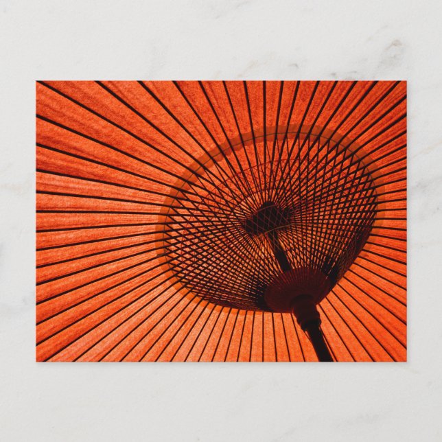 Carte Postale Parasol rouge : Japon (Devant)