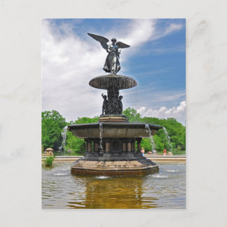 Carte Postale Parc central de Bethesda "Ange des Eaux", New York