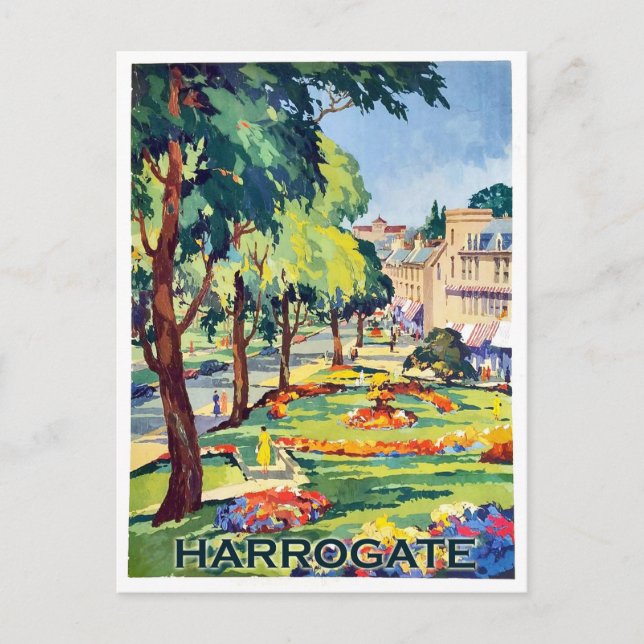 Carte Postale Parc dans Harrogate ville spa, North Yorkshire (Devant)