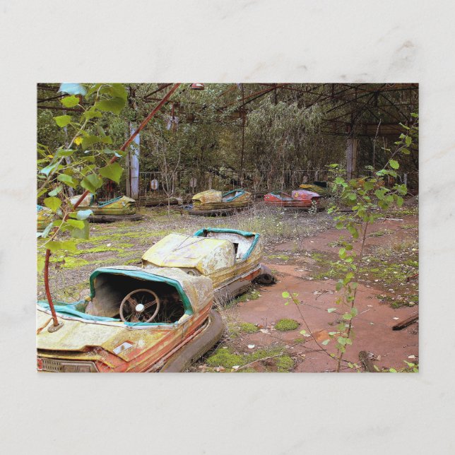 Carte Postale Parc d'attractions abandonné, Tchernobyl (Devant)