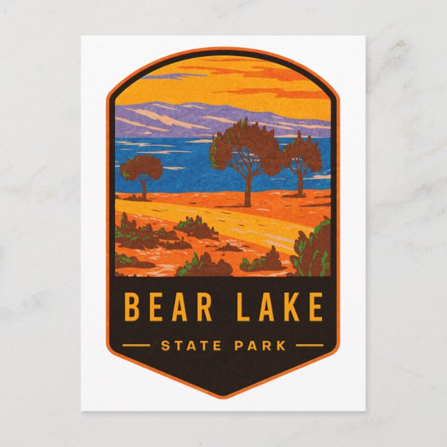 Carte Postale Parc d'état de Bear Lake (Devant)