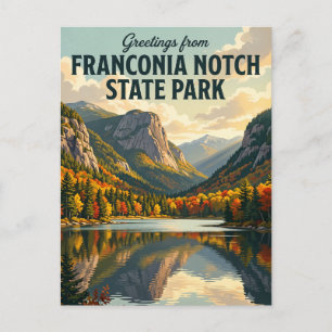 Carte Postale Parc d'État de Franconia Notch New Hampshire