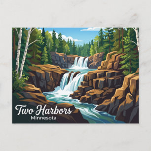Carte Postale Parc d'État de Gooseberry Falls aux États-Unis
