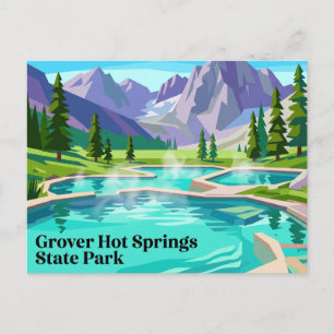 Carte Postale Parc d'État de Grover Hot Springs Californie