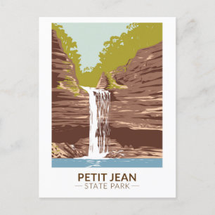 Carte Postale Parc d'état de Petit Jean Arkansas Vintage