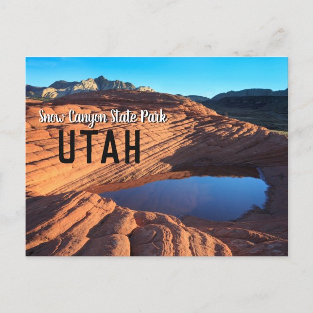 Carte Postale Parc d'état de Snow Canyon (Devant)