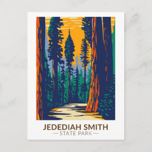 Carte Postale Parc d'État des séquoias Redwoods Jedediah Smith C