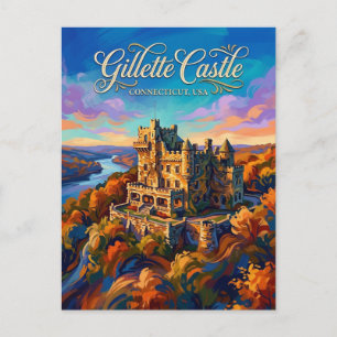 Carte Postale Parc d'État du château Gillette Connecticut
