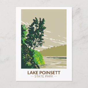 Carte Postale Parc d'état du lac Poinsett Arkansas Vintage