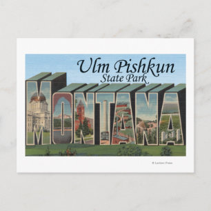 Carte Postale Parc d'état d'Ulm Pishkun, Montana